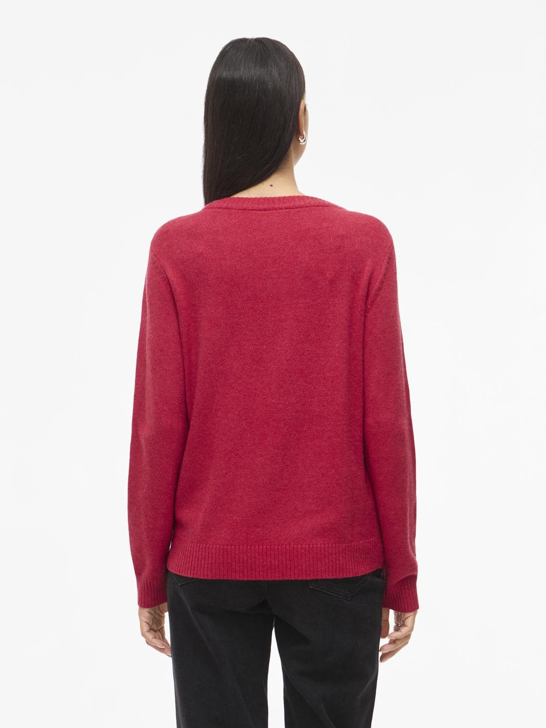 VIRIL Pullover - Jester Red - VERO MODA & VILA Bergvik